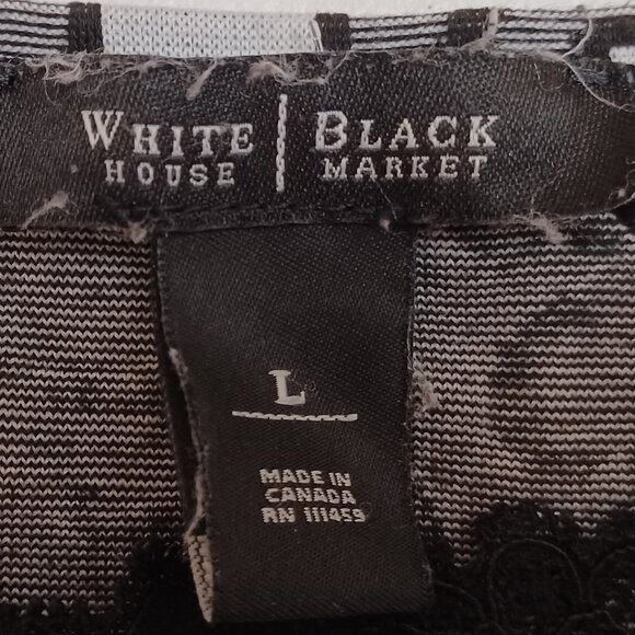 White House Black Market Lace Trimmed Y2K Charmed Style Tank Size Large - Picture 3 of 8